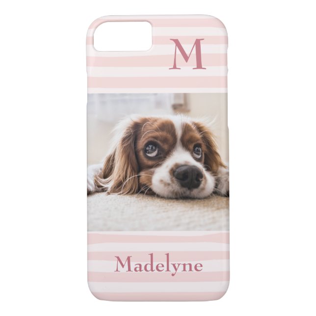 Capa Para iPhone, Case-Mate Foto Personalizada por Gráficos Rosa-Esbranquiçado (Verso)