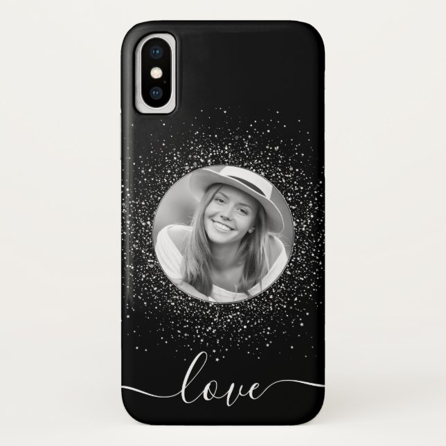 Capa Para iPhone, Case-Mate Foto personalizada preta (Verso)