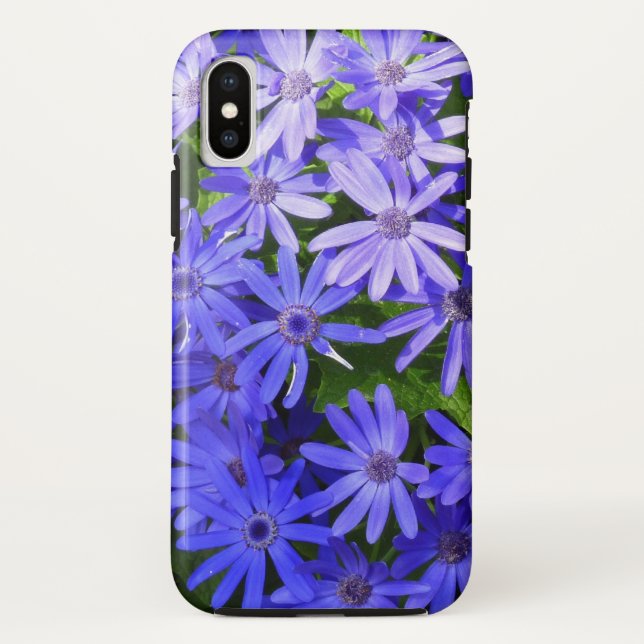 Capa Para iPhone, Case-Mate Fotografia da Natureza das Flores Azuis (Verso)