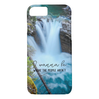 Capa iPhone 8/ 7 Fotografia em Cascata presente com citação engraça