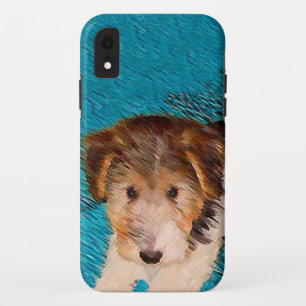 Capa Para iPhone Da Case-Mate Fox Terrier Puppy Painting - Arte Original De Cão