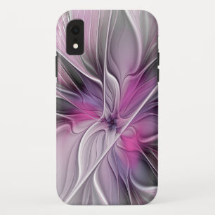 Capa Para iPhone Da Case-Mate Fractal Fractal Moderna Abstrato com Cinza Rosa Fl