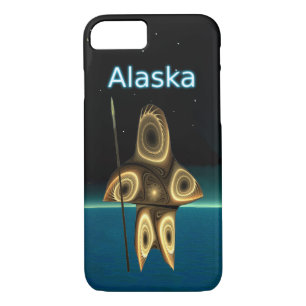 Capa iPhone 8/ 7 Fractal Inuit Hunter - Alasca
