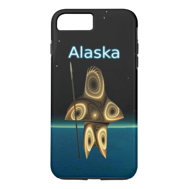 Capa Para iPhone, Case-Mate Fractal Inuit Hunter - Alasca (Verso)
