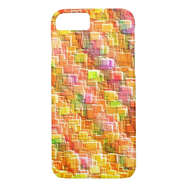 Capa Para iPhone, Case-Mate Fragmentação exagerada de arremessos quadrados emb (Verso)