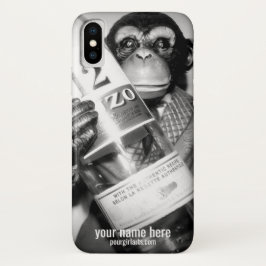 CAPA PARA iPhone DA Case-Mate FRASCO NEGRO DE SEGURANÇA DE MACACOS FOTOGRAFIA BR
