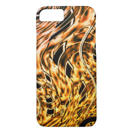 Capa iPhone 8/ 7 Fratural torcido com uma leve sombra de coral para