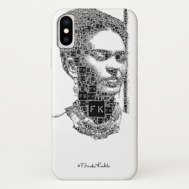 Capa Para iPhone, Case-Mate Frida Kahlo Black and White Portrait (Verso)