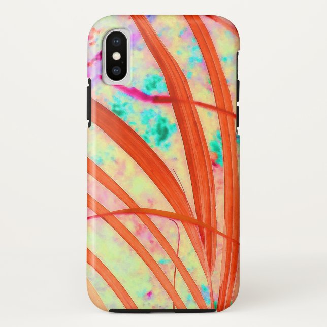 Capa Para iPhone, Case-Mate Frondes Tornam-se Vermelhas (Verso)