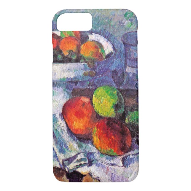 Capa Para iPhone, Case-Mate Fruta, Vidro e Maçãs, Cezanne (Verso)