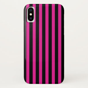 Capa Para iPhone Da Case-Mate Fuchsia e listras de doces pretas