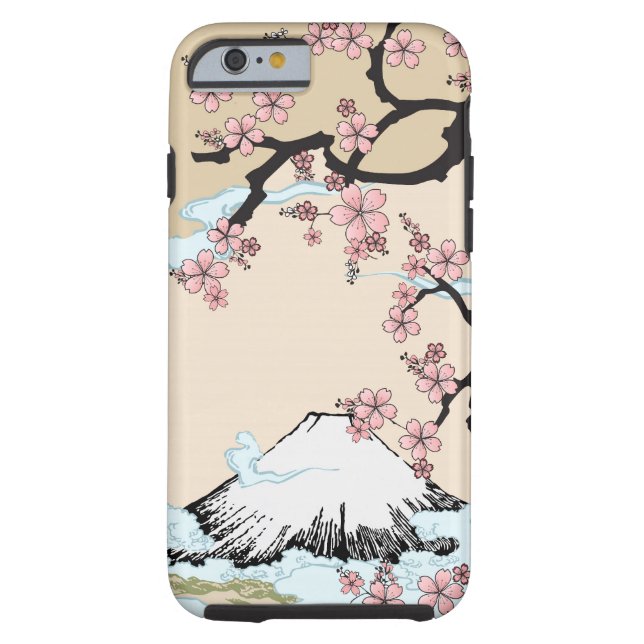 Capa Para iPhone, Case-Mate Fuji e Sakura - os japoneses projetam o caso do (Verso)