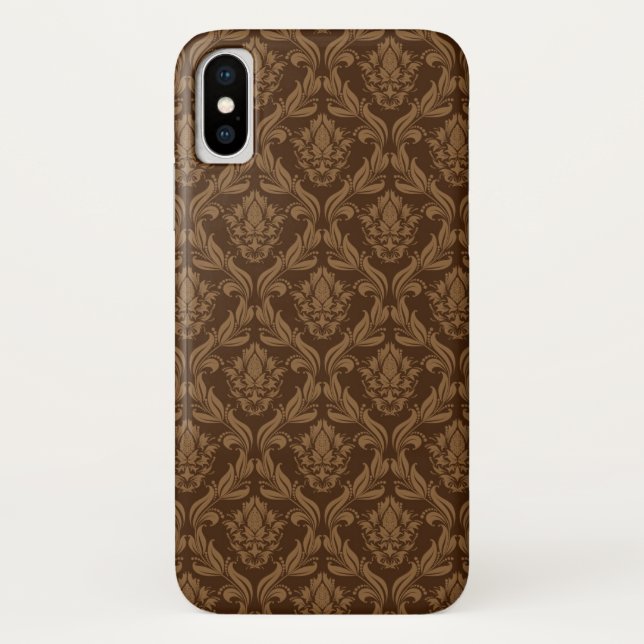 Capa Para iPhone, Case-Mate Fundo 2 do damasco (Verso)