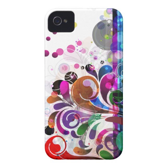 Capa Para iPhone, Case-Mate fundo abstrato da flor (Traseira)