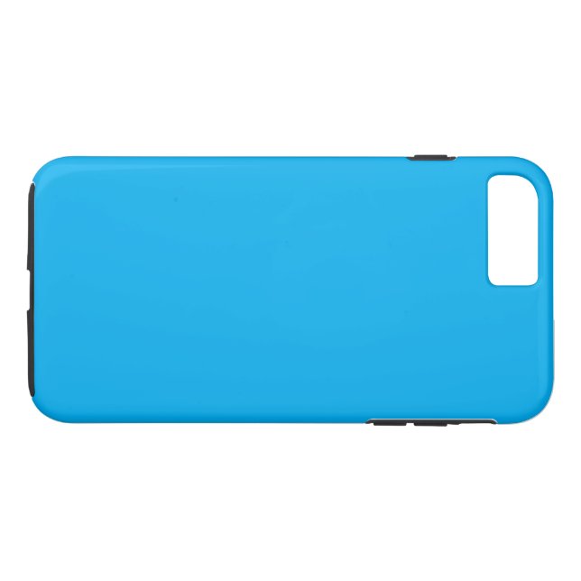 Capa Para iPhone, Case-Mate Fundo Azul Ciano Sólido (Verso (Horizontal))