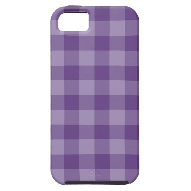Capa Para iPhone, Case-Mate Fundo checkered violeta (Traseira)