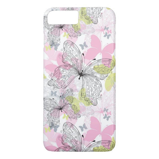Capa Para iPhone, Case-Mate Fundo com borboleta (Verso)