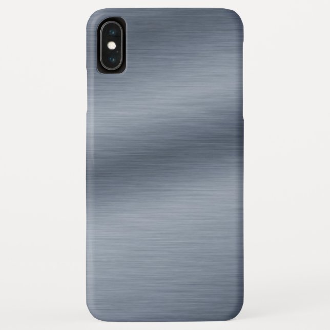 Capa Para iPhone, Case-Mate Fundo de aparência de aço escovado (Verso)