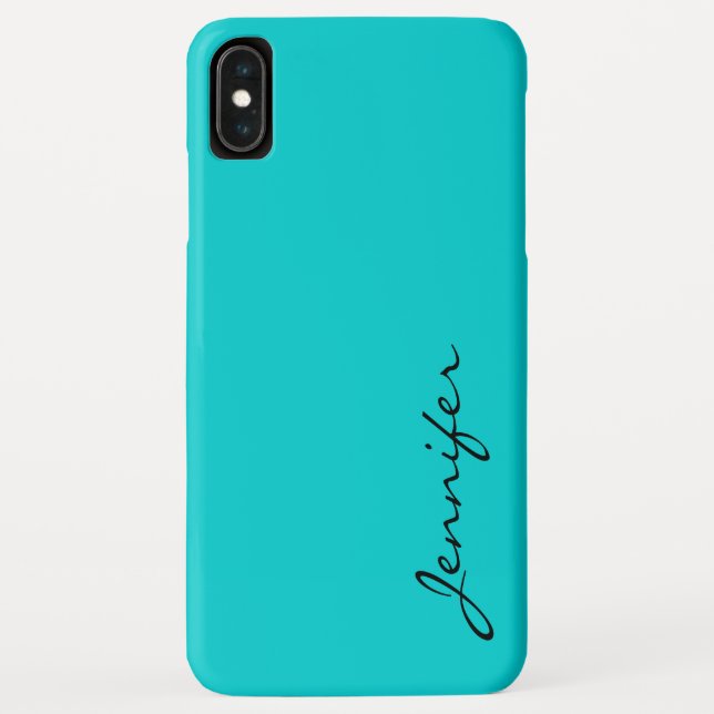 Capa Para iPhone, Case-Mate Fundo de cor da turquesa escura (Verso)