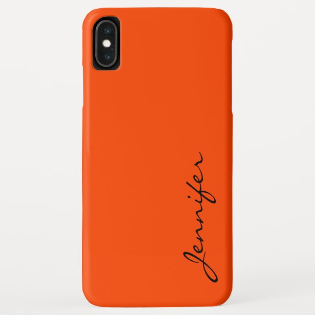 Capa Para iPhone, Case-Mate Fundo de cor laranja-vermelho (Verso)
