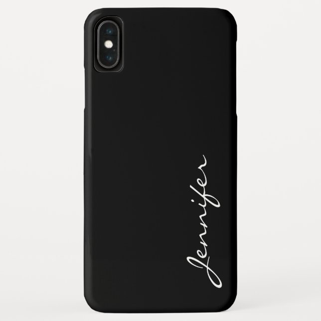 Capa Para iPhone, Case-Mate Fundo de cor preta (Verso)