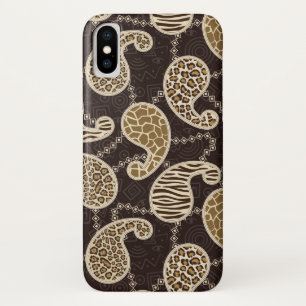 Capa Para iPhone X Fundo do estilo de Paisley
