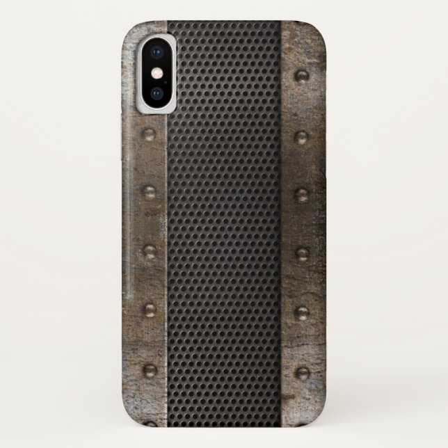 Capa Para iPhone, Case-Mate Fundo do metal do Grunge (Verso)