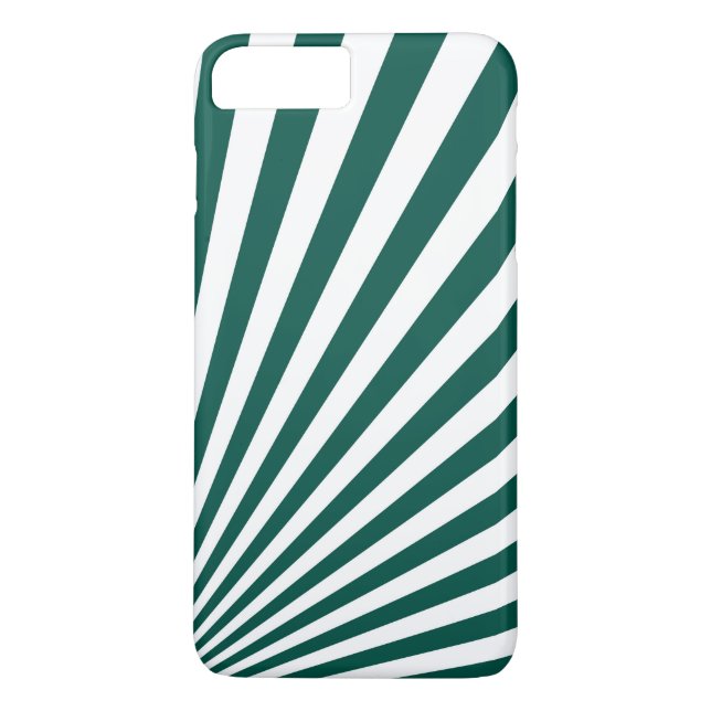 Capa Para iPhone, Case-Mate Fundo dos Raios do Sol Verde Retroativo (Verso)