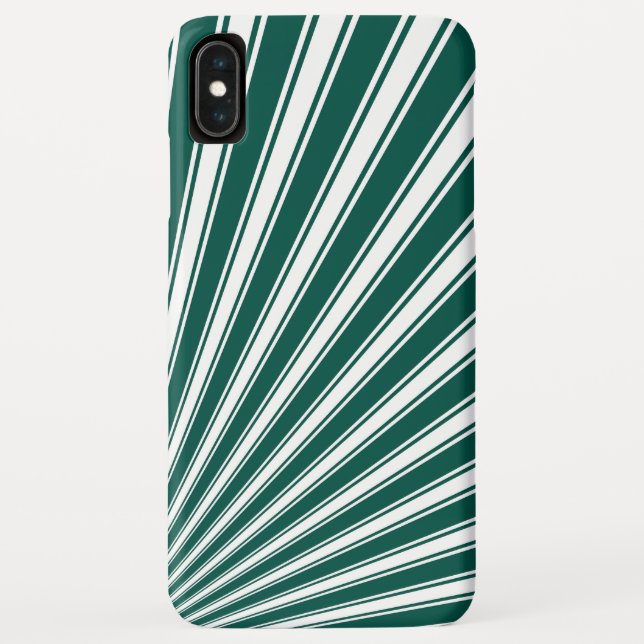 Capa Para iPhone, Case-Mate Fundo dos Raios Sun Funky Verde-Tez Retroativo (Verso)