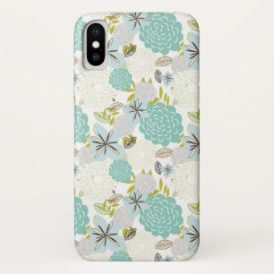 Capa Para iPhone X Fundo floral 5