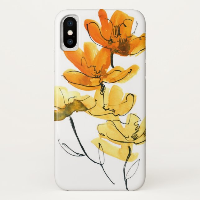 Capa Para iPhone, Case-Mate Fundo floral abstrato (Verso)
