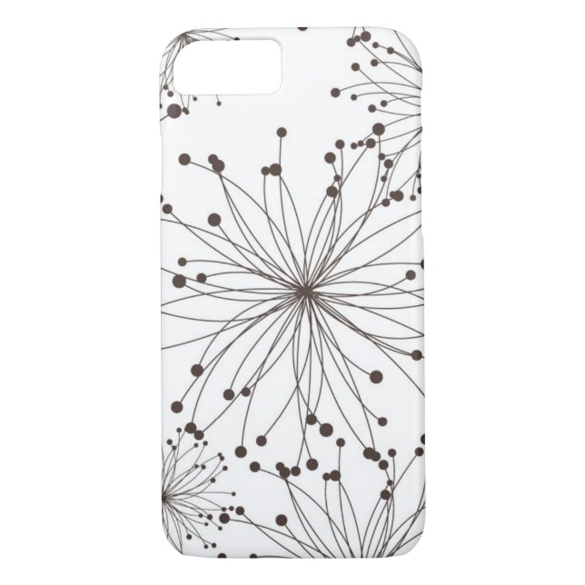 Capa Para iPhone, Case-Mate Fundo floral retro (Verso)