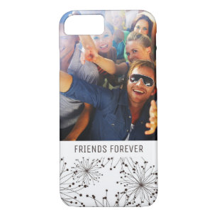 Capa iPhone 8/ 7 Fundo floral retro feito sob encomenda da foto &