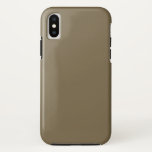 Capa Para iPhone XS Fundo Personalizável do Decor de Cor do Café do Ta<br><div class="desc">Este produto personalizado está disponível em uma decoração de cor de café esticada sólida para si próprio ou como presente que pode causar impressão em todas as ocasiões. Clique no botão "Personalizar!" ou link encontrado nesta página de produto para revelar um conjunto de ferramentas de design amigáveis para personalizar este...</div>