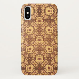 Capa Para iPhone X Fundo retro colorido do teste padrão