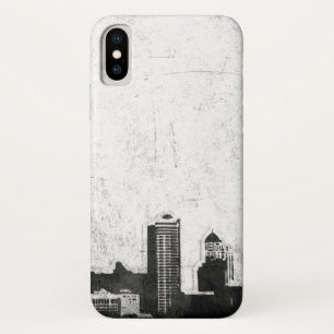 Capa Para iPhone Da Case-Mate Fundo sujo da cidade em preto e branco