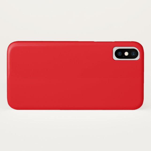 Capa Para iPhone, Case-Mate Fundo Vermelho Sólido (Verso (Horizontal))