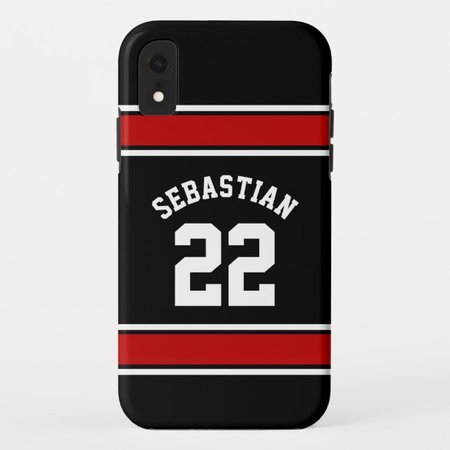 Capa Para iPhone, Case-Mate Futebol Jersey Novelty Nome Personalizado (Verso)