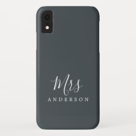 Capa Para iPhone Da Case-Mate Futuro, Sra. Black White Chic Bride