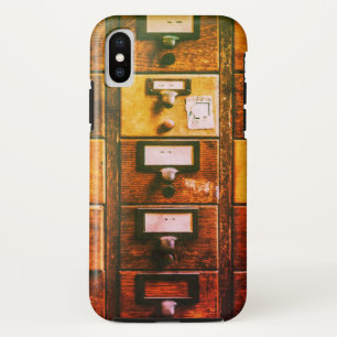 Capa Para iPhone Da Case-Mate Gabinete de madeira do catálogo de bibliotecas de