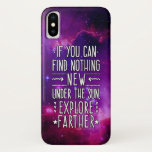 Capa Para iPhone Da Case-Mate Galáxia/Nebulosa do Espaço Exterior com Palavras d<br><div class="desc">A legal imagem do espaço exterior nesta bela capa de telefone da Samsung Galaxy vem com cortesia da NASA / CXC /JPL-Caltech / STScI e é tirada sob a "asa" da Pequena Nuvem Magelânica. Foi recolorida mais fundo em roxo. As palavras originais inspiradoras para os aventureiros do espaço dizem, "Se...</div>