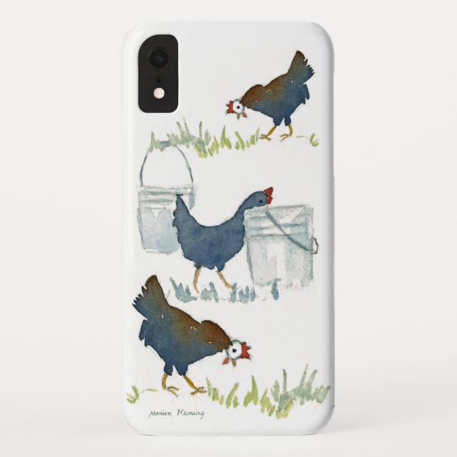 Capa Para iPhone, Case-Mate Galinhas de alimentação (Verso)