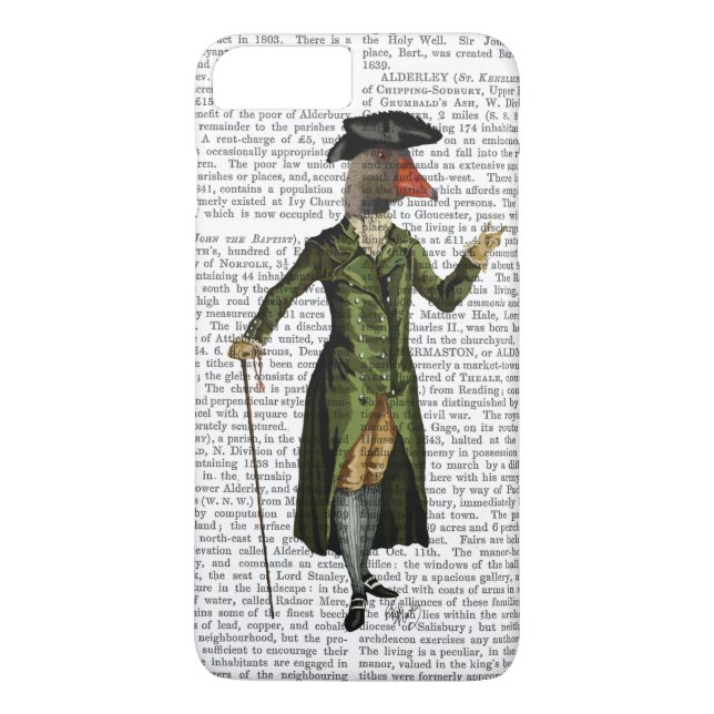 Capa Para iPhone, Case-Mate Ganso na Regência Verde Casaco 2 (Verso)