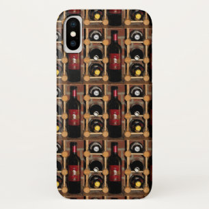 Capa Para iPhone Da Case-Mate Garrafas de vinho vermelhas e pretas no caso do