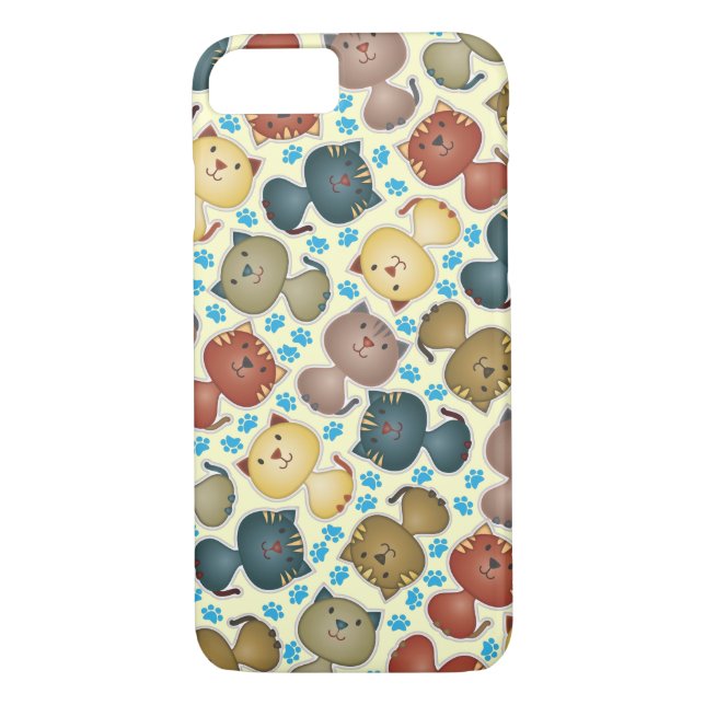 Capa Para iPhone, Case-Mate Gatinho Kats iPhone 7 case (Verso)