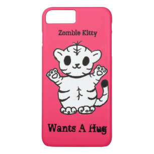Capa iPhone 8 Plus/7 Plus Gatinho Zombie Quer Um Abraço
