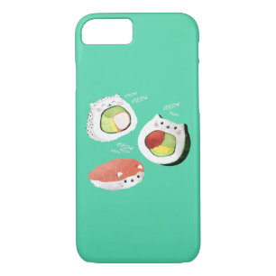 Capa Para iPhone Da Case-Mate Gato bonito do sushi