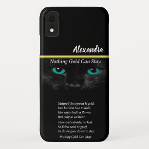 Capa Para iPhone Da Case-Mate Gato com alguns olhos turquesas, poema Robert Fros