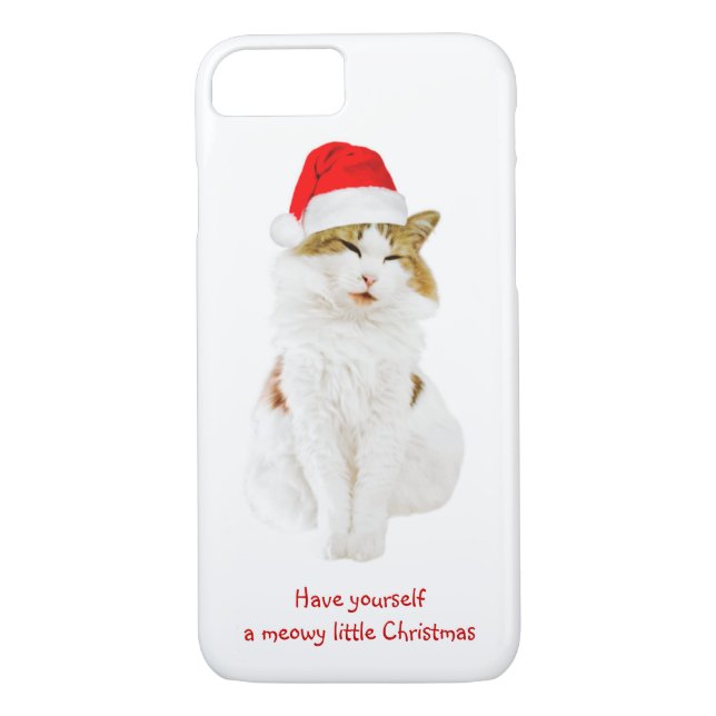 Capa Para iPhone, Case-Mate Gato com Papai noel (Verso)