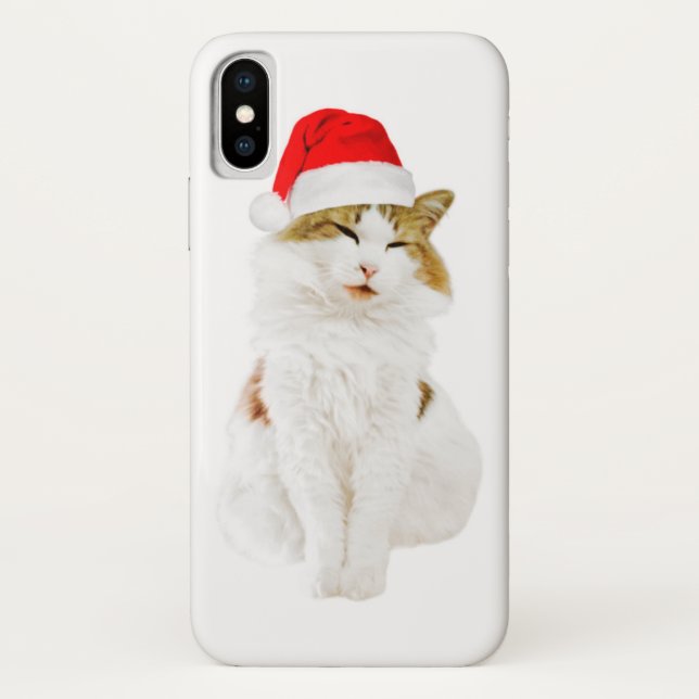 Capa Para iPhone, Case-Mate Gato com Papai noel (Verso)